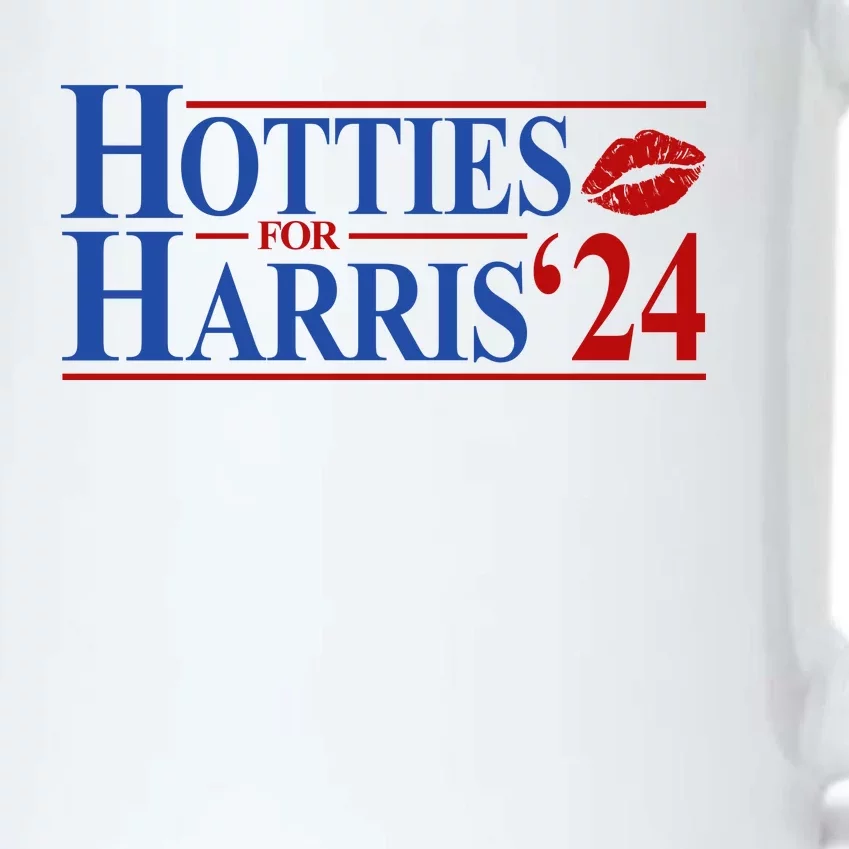 Hotties For Kamala Harris 2024 Smooch Lip Funny Politcal Black Color Changing Mug