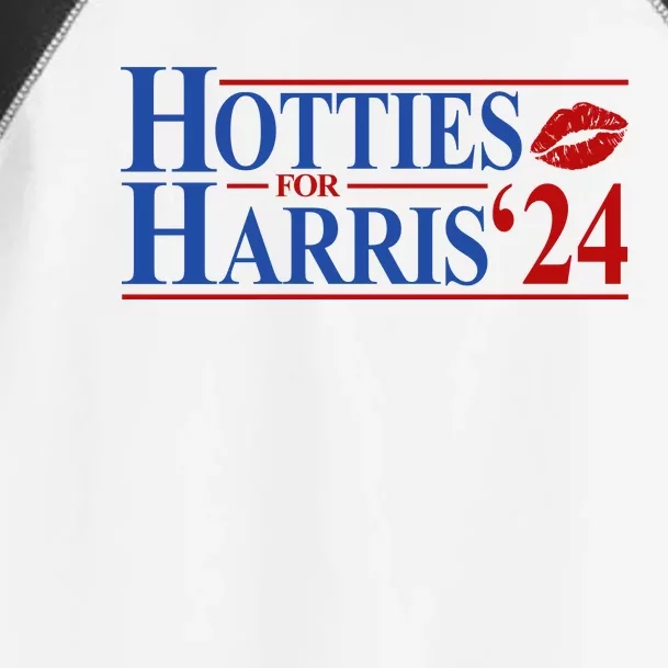 Hotties For Kamala Harris 2024 Smooch Lip Funny Politcal Toddler Fine Jersey T-Shirt