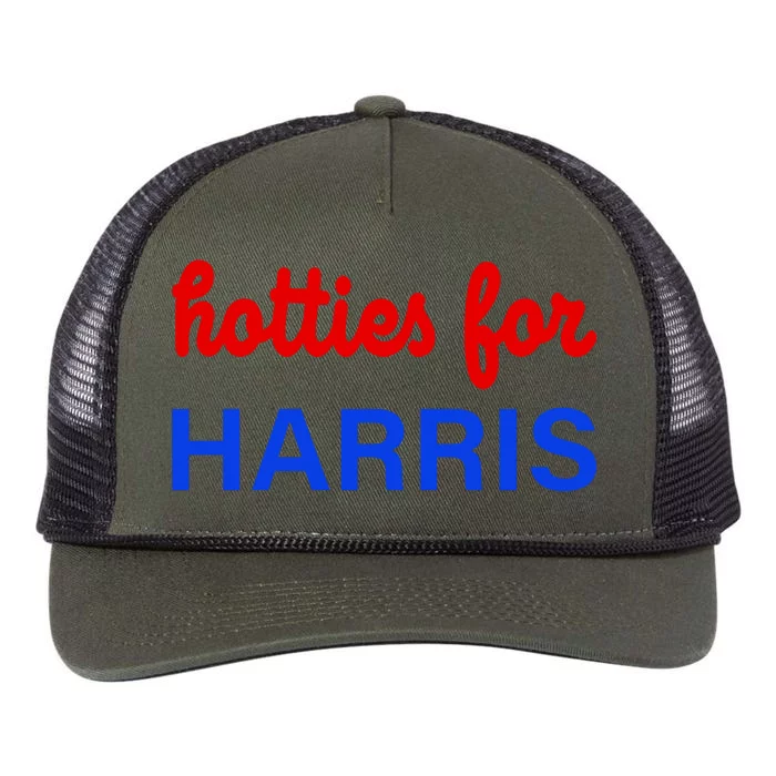 Hotties For Kamala Harris 2024 Retro Rope Trucker Hat Cap