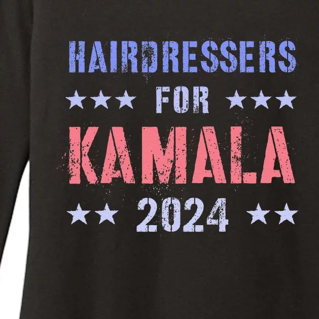 Hairdressers For Kamala 2024 Election Grab Him By Ballot Womens CVC Long Sleeve Shirt