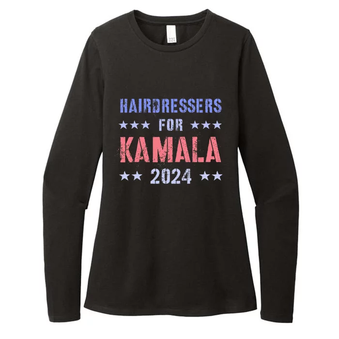 Hairdressers For Kamala 2024 Election Grab Him By Ballot Womens CVC Long Sleeve Shirt