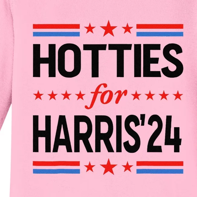 Hotties For Kamala Harris 2024 Baby Long Sleeve Bodysuit