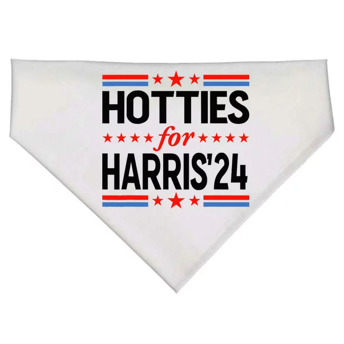 Hotties For Kamala Harris 2024 USA-Made Doggie Bandana