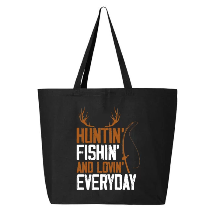 Hunting Fishing Loving Everyday American Deer Hunter Vintage 25L Jumbo Tote