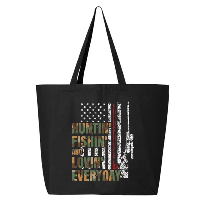 Hunting Fishing Loving Everyday American Deer Hunter Patriot 25L Jumbo Tote