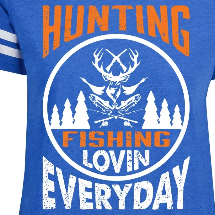 Hunting Fishing Lovin Everyday Enza Ladies Jersey Football T-Shirt