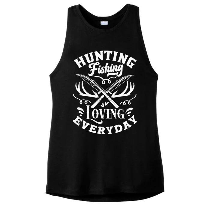 Hunting Fishing Loving Everyday Ladies Tri-Blend Wicking Tank