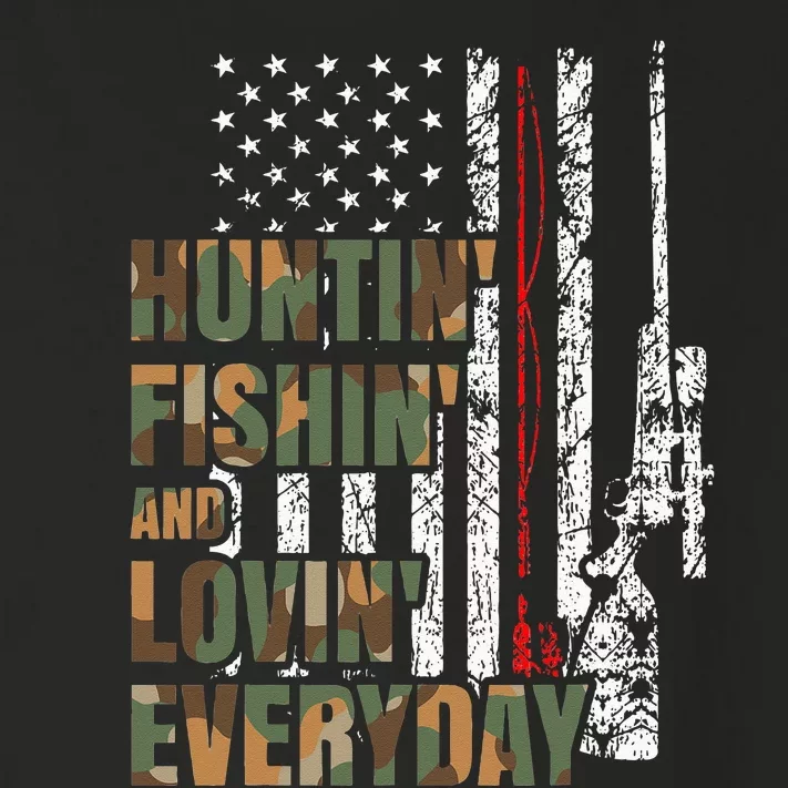 Hunting Fishing Loving Everyday American Deer Hunter Patriot Toddler Long Sleeve Shirt