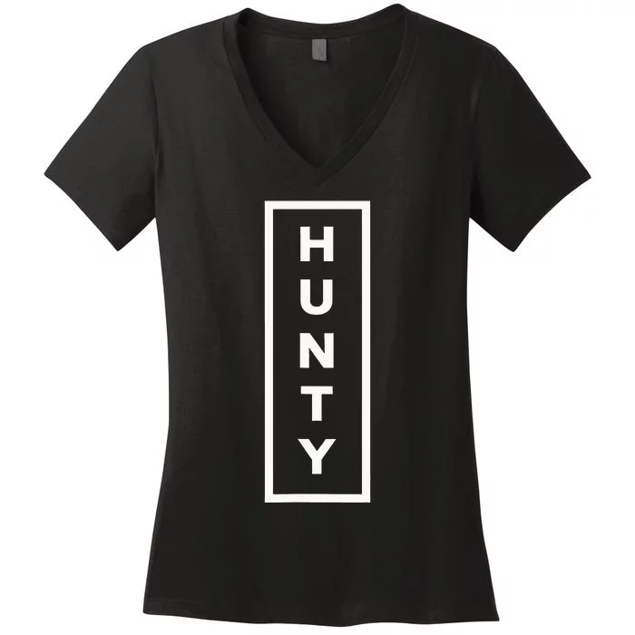 Hunty Funny Lgbt Drag Queen Women's V-Neck T-Shirt