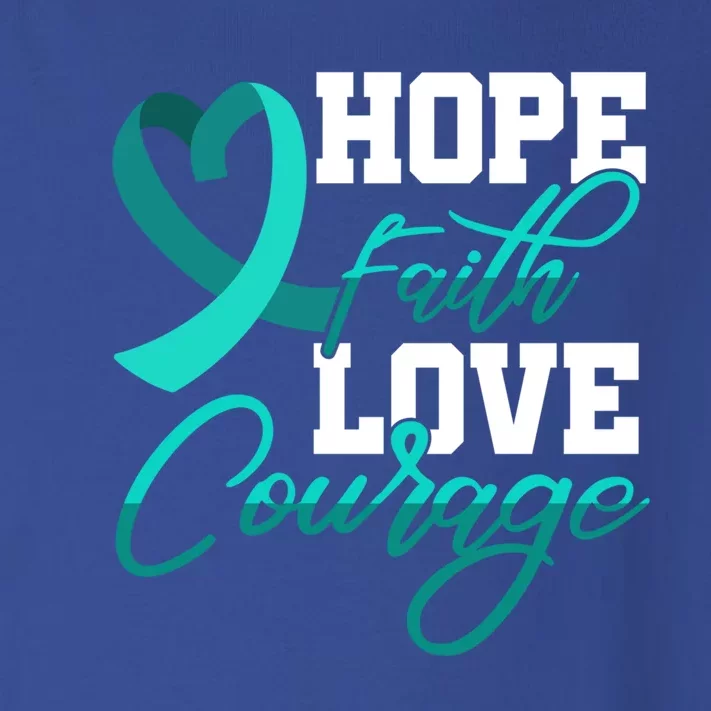 Hope Faith Love Courage Pstd Stress Awareness Month Cool Gift Toddler Long Sleeve Shirt