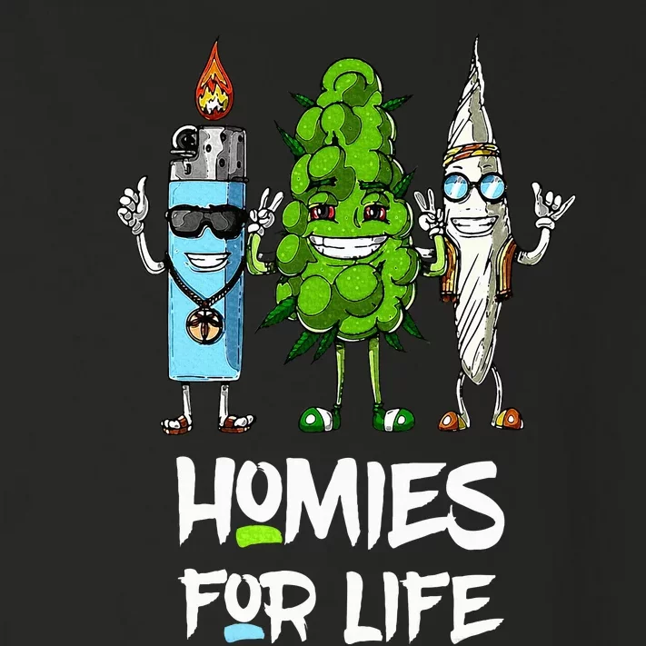 Homies For Life Weed Funny Toddler Long Sleeve Shirt