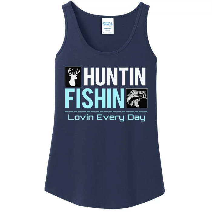 Huntin Fishin Lovin Every Day, Black Fly Hunting And Fishing Ladies Essential Tank