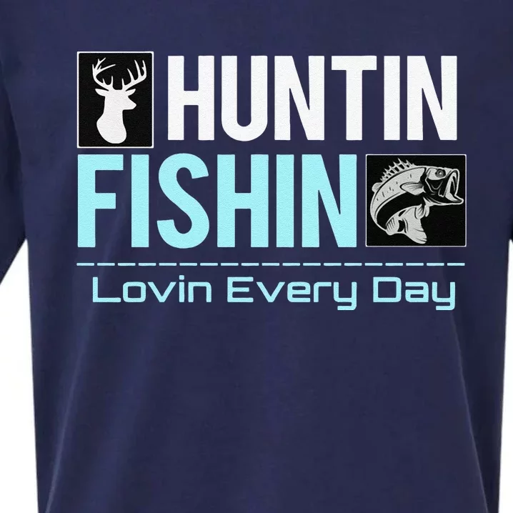 Huntin Fishin Lovin Every Day, Black Fly Hunting And Fishing Sueded Cloud Jersey T-Shirt