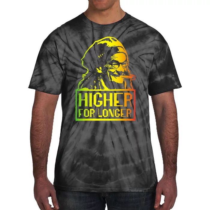 Higher For Longer  Funny Stock Market Design Tie-Dye T-Shirt