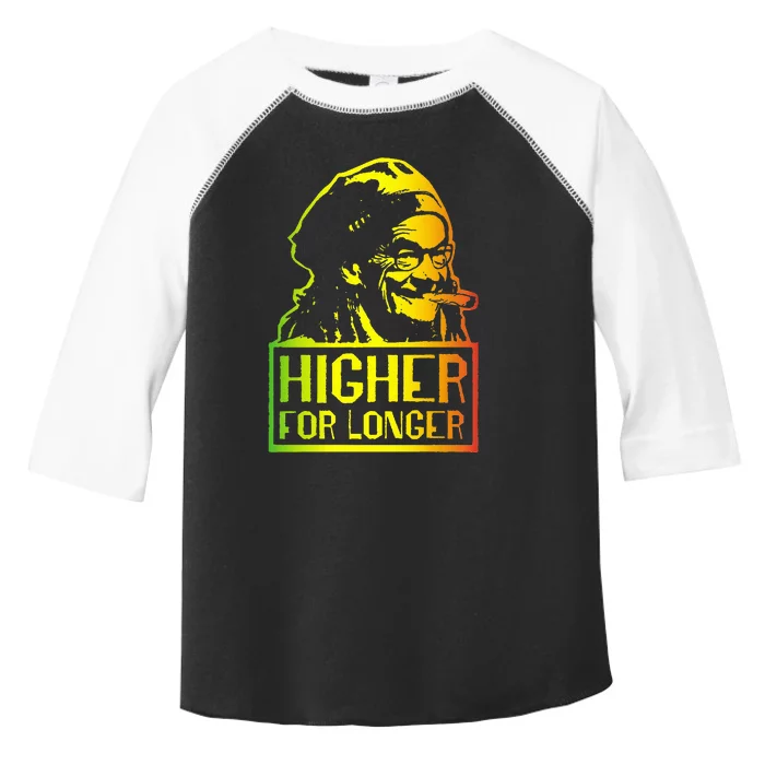 Higher For Longer  Funny Stock Market Design Toddler Fine Jersey T-Shirt