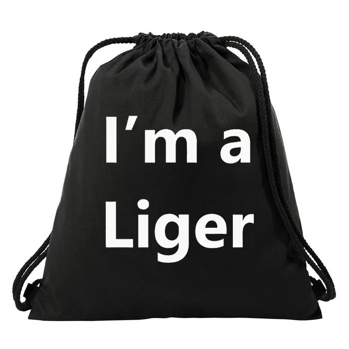 Halloween Funny Liger Animal Tiger Lion Costume Last Minute Drawstring Bag