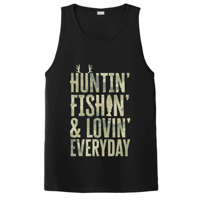 Hunting Fishing Loving Every Day Fathers Day Camo Performance Tank