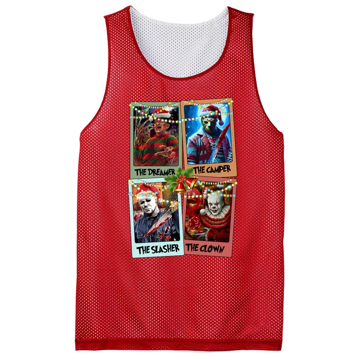 Horror Friends Merry Creepmas Krueger Dreamer Voorhees Camper Myers Mesh Reversible Basketball Jersey Tank