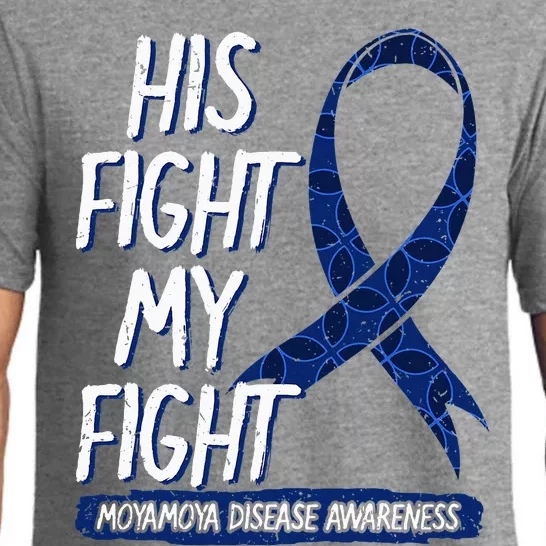 His Fight My Fight Moyamoya Disease Cerebrovascular Warrior Pajama Set