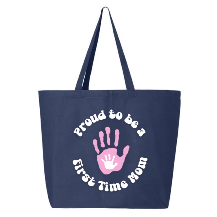 Happy First MotherS Day New Mom Mothertobe Firsttime Mom Cute Gift 25L Jumbo Tote