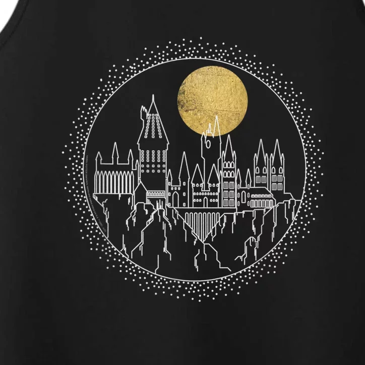 Hogwarts Full Moon Line Art Performance Tank