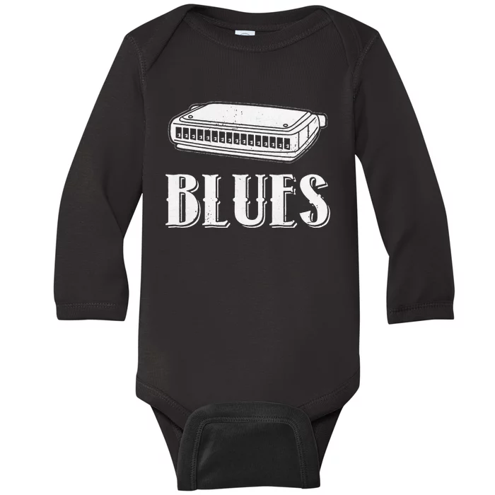 Harmonica For Music Lovers And Band Member Baby Long Sleeve Bodysuit