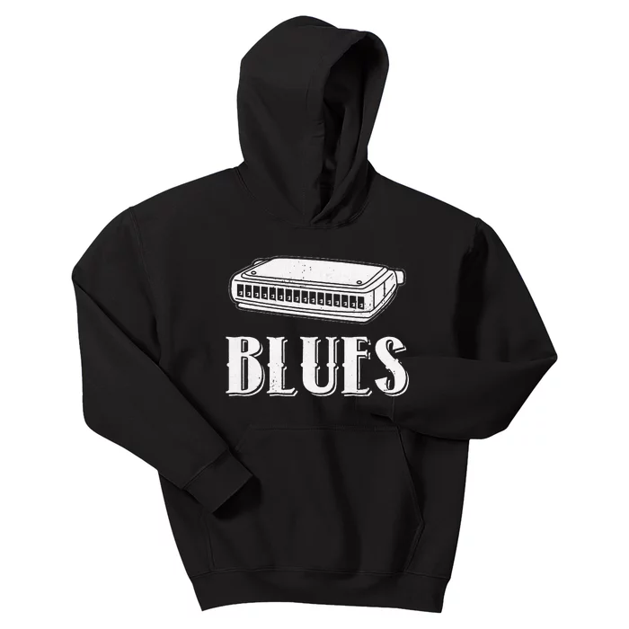 Harmonica For Music Lovers And Band Member Kids Hoodie