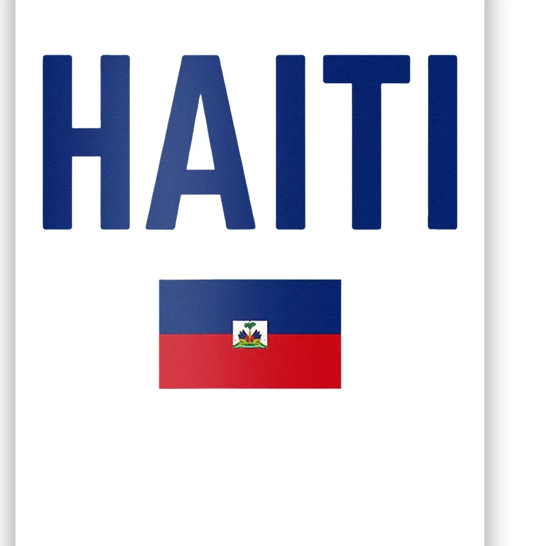 HAITI Flag Men Women Kids HAITI Poster