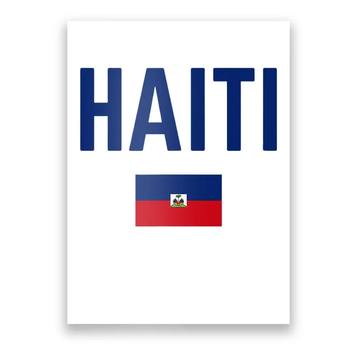 HAITI Flag Men Women Kids HAITI Poster