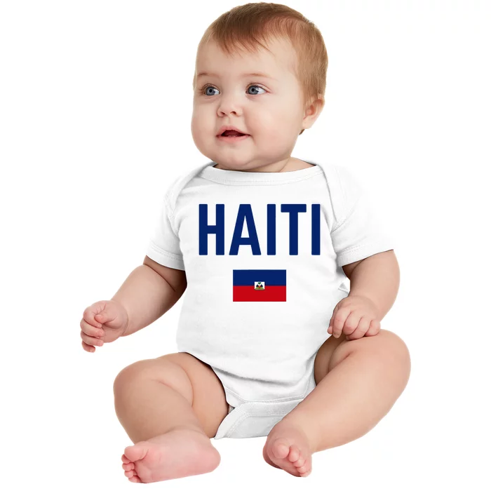 HAITI Flag Men Women Kids HAITI Baby Bodysuit