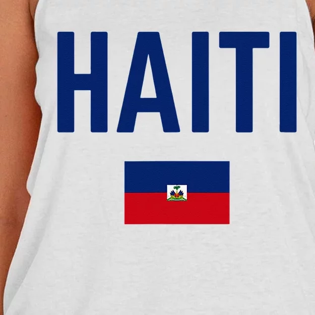 HAITI Flag Men Women Kids HAITI Women's Knotted Racerback Tank