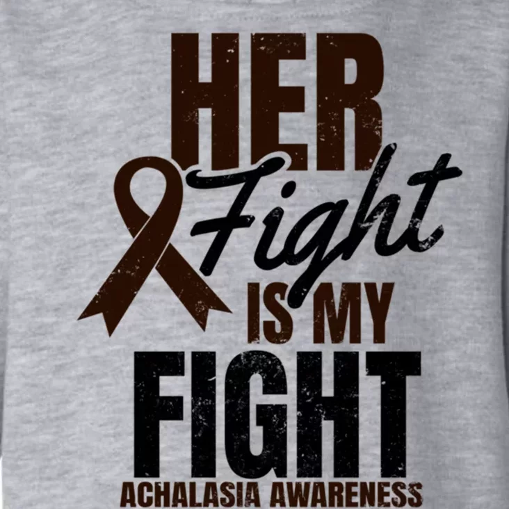 Her Fight My Design Achalasia Awareness Gift Toddler Hoodie