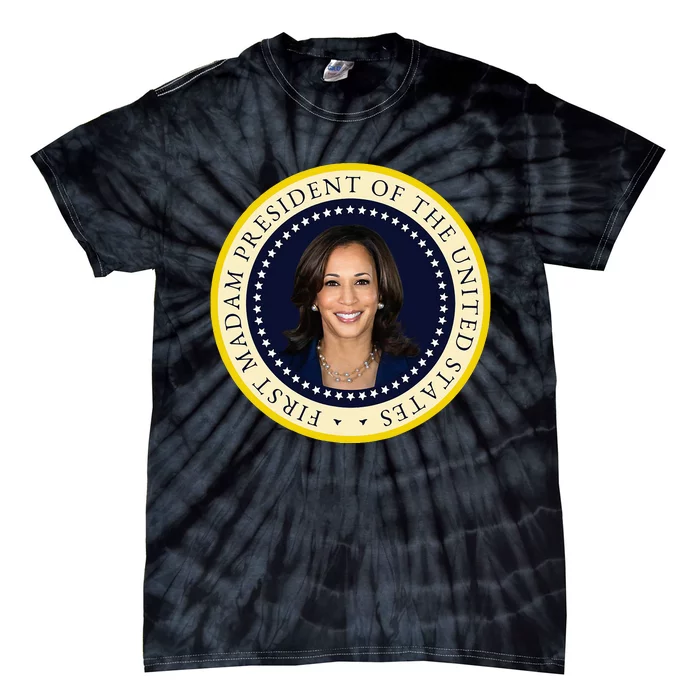 Harris First Madam President Seal Brat Prosecutor Cat Ladies Tie-Dye T-Shirt