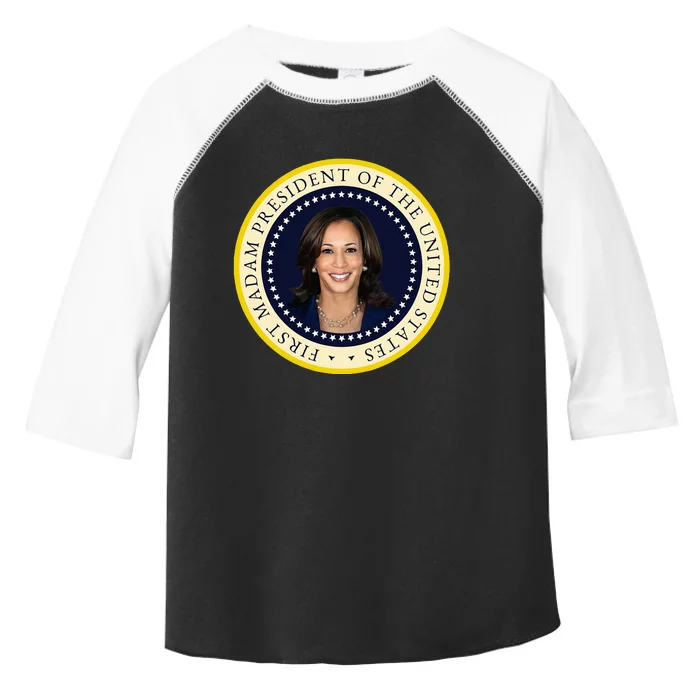 Harris First Madam President Seal Brat Prosecutor Cat Ladies Toddler Fine Jersey T-Shirt