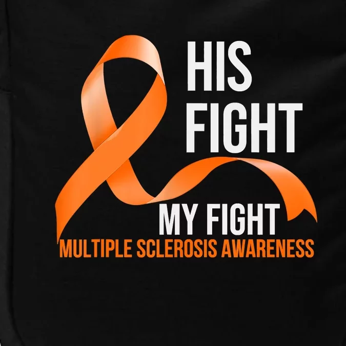 His Fight My Fight Multiple Sclerosis MS Warrior Impact Tech Backpack