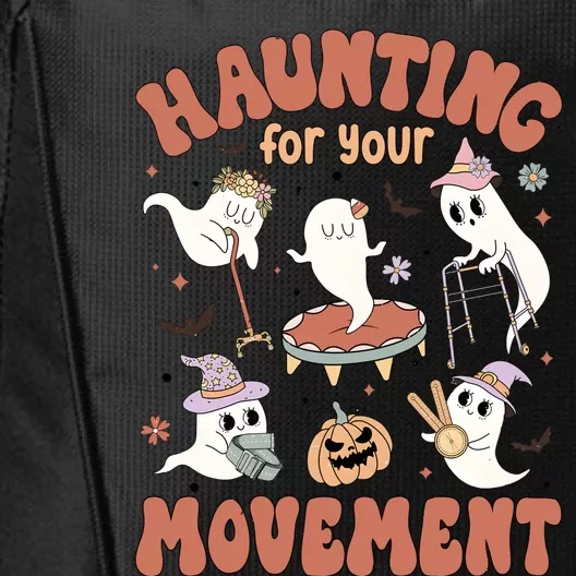 Haunting For Movement Halloween Physical Therapist City Backpack