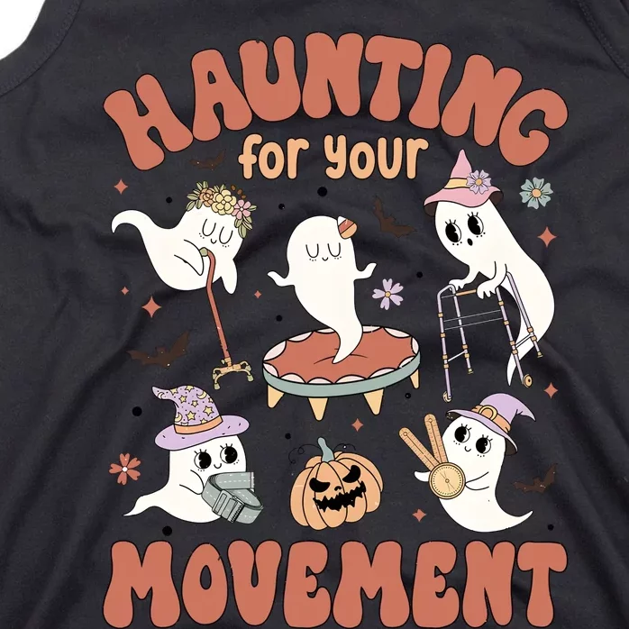 Haunting For Movement Halloween Physical Therapist Tank Top