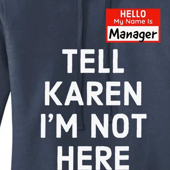 Halloween Funny Manager Last Minute Costume Karen Couples Women's Pullover Hoodie