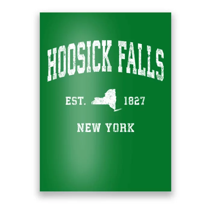 Hoosick Falls New York Ny Vintage Athletic Poster