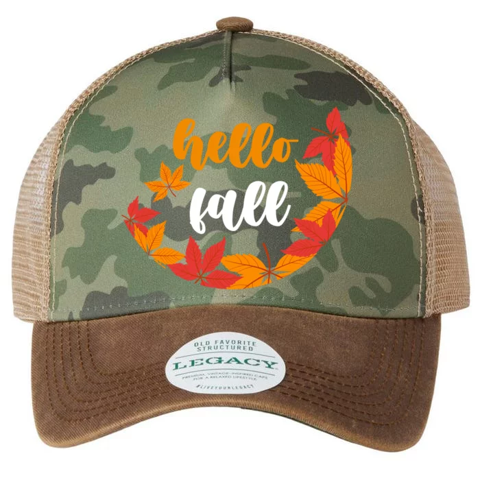 Hello Fall Nature Lover Legacy Tie Dye Trucker Hat