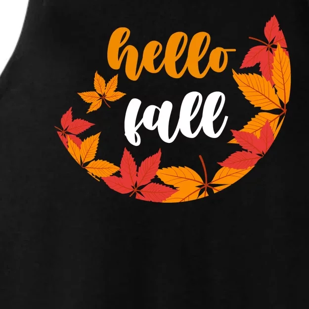 Hello Fall Nature Lover Ladies Tri-Blend Wicking Tank