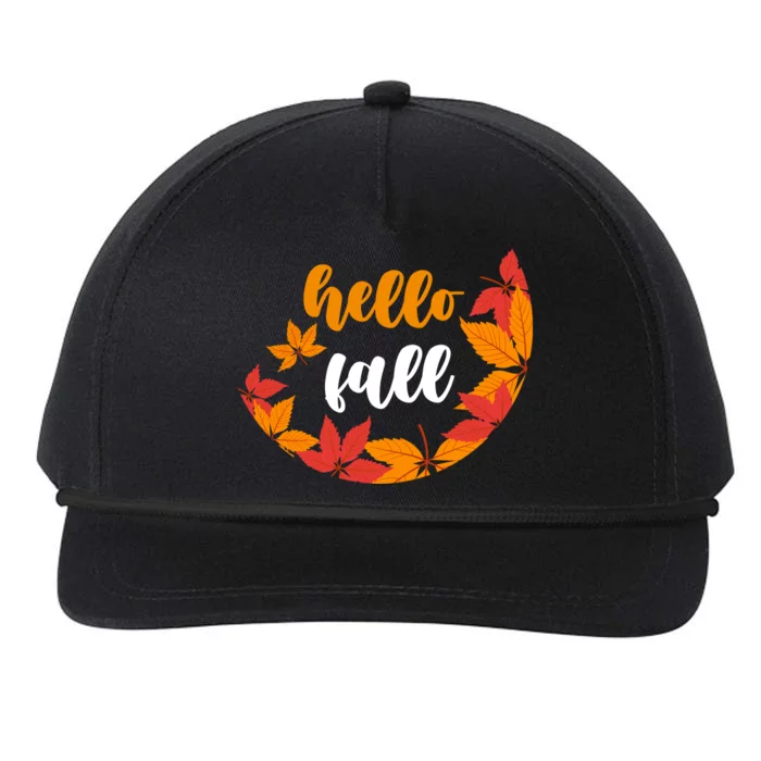 Hello Fall Nature Lover Snapback Five-Panel Rope Hat