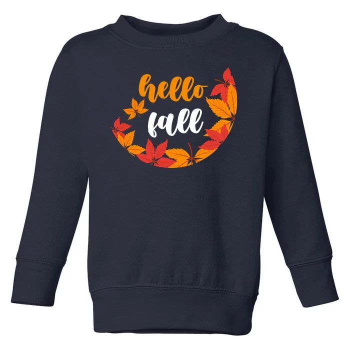 Hello Fall Nature Lover Toddler Sweatshirt