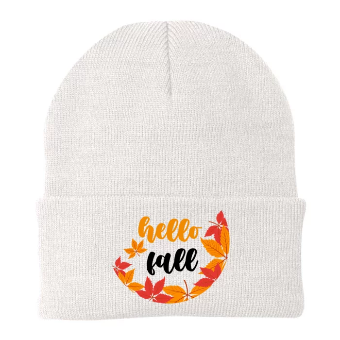 Hello Fall Nature Lover Knit Cap Winter Beanie