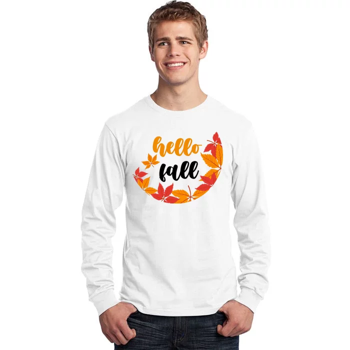 Hello Fall Nature Lover Tall Long Sleeve T-Shirt