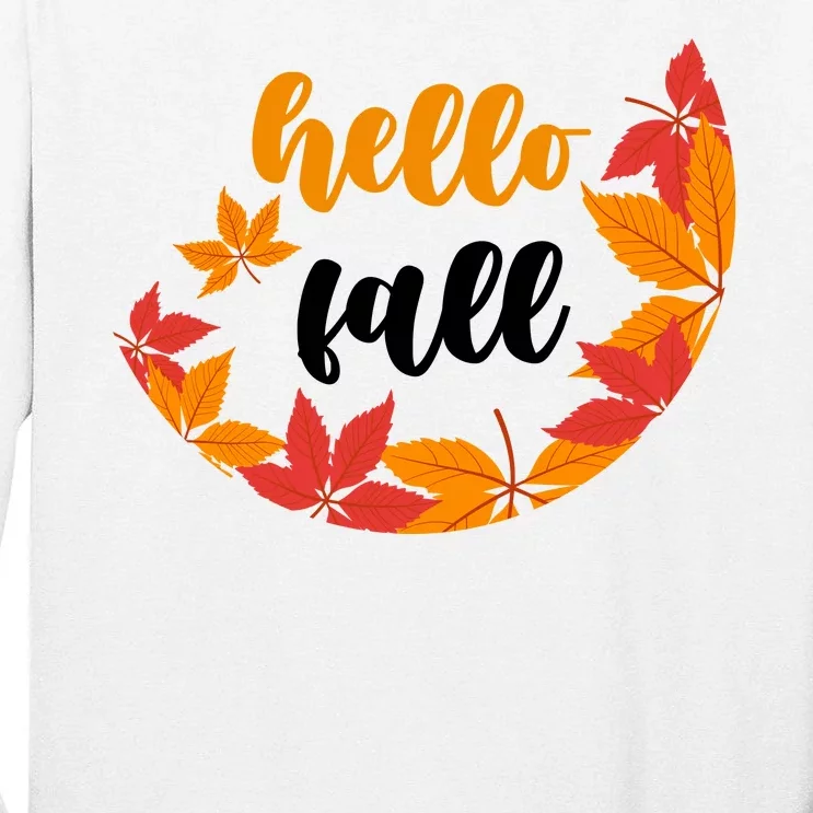 Hello Fall Nature Lover Tall Long Sleeve T-Shirt