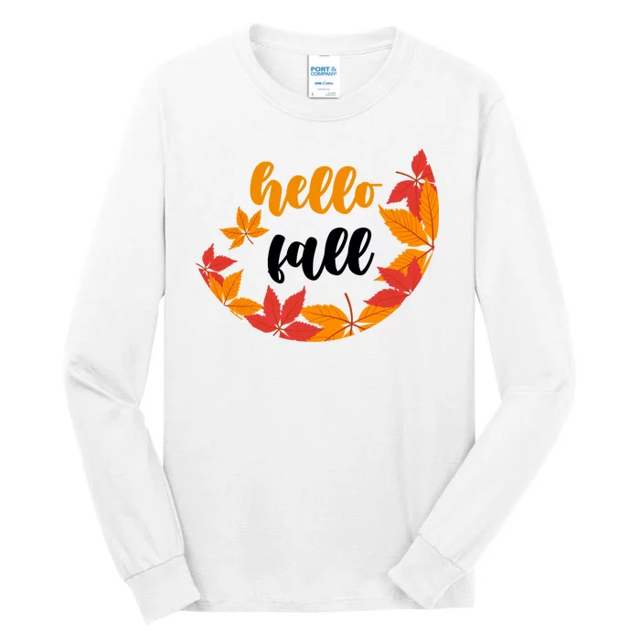 Hello Fall Nature Lover Tall Long Sleeve T-Shirt