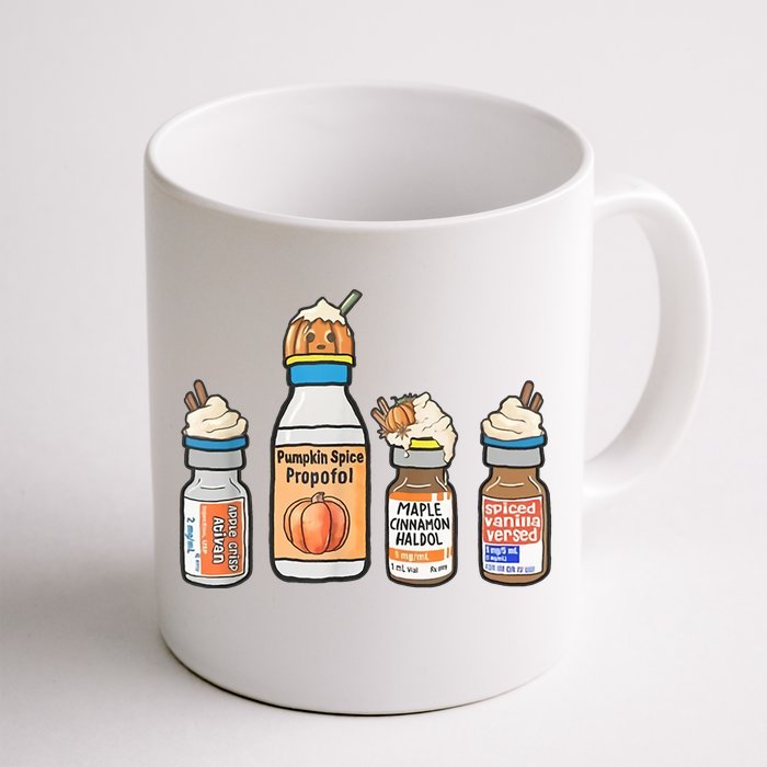 Halloween Fall Nurse Funny Front & Back Coffee Mug