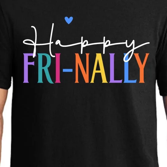 Happy Friyay New Teacher Life Wo Frinally Friday Lover Pajama Set