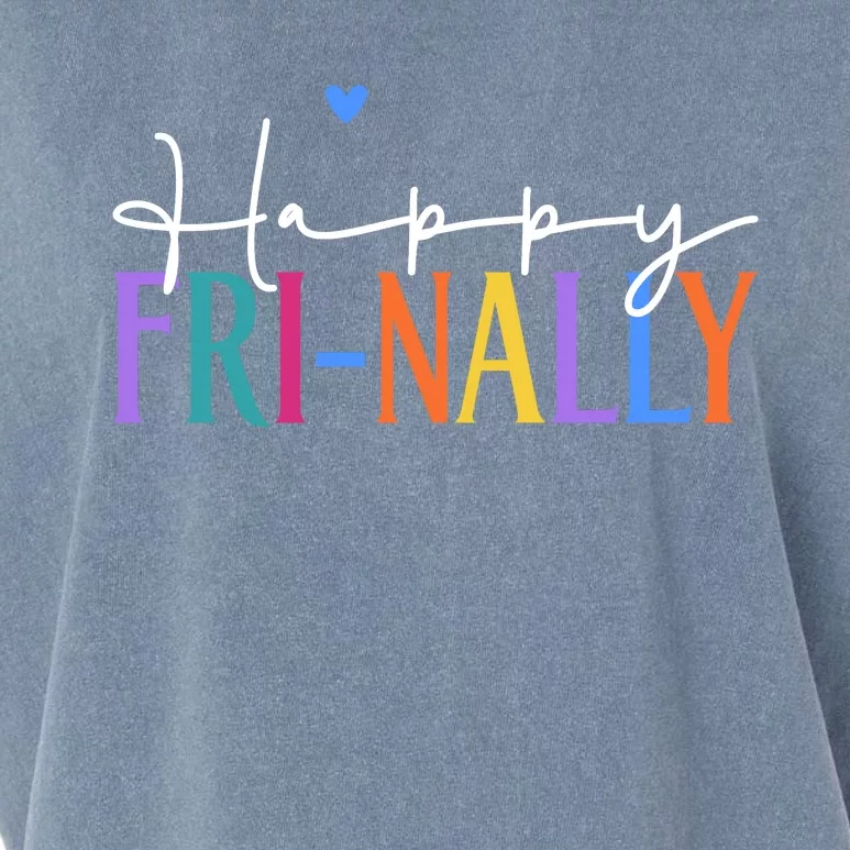 Happy Friyay New Teacher Life Wo Frinally Friday Lover Garment-Dyed Women's Muscle Tee